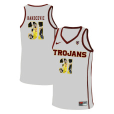 USC Trojans #31 Nick Rakocevic White College Basketball Jersey