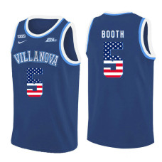 Villanova Wildcats #5 Phil Booth Blue College Basketball Jersey