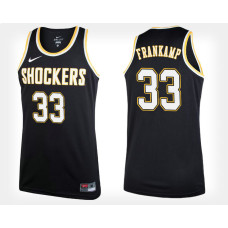 Wichita State Shockers #33 Conner Frankamp Black Alternate College Basketball Jersey