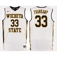 Wichita State Shockers #33 Conner Frankamp White College Basketball Jersey