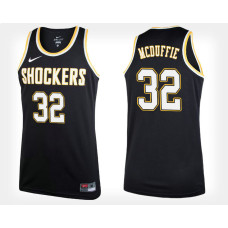 Wichita State Shockers #32 Markis McDuffie Black College Basketball Jersey