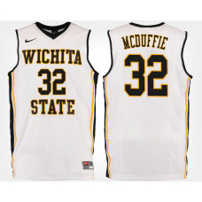 Wichita State Shockers #32 Markis McDuffie White Road College Basketball Jersey