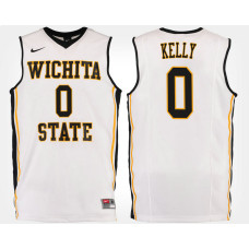 Wichita State Shockers #0 Rashard Kelly White Road College Basketball Jersey