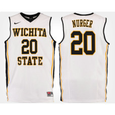 Wichita State Shockers #20 Rauno Nurger White Road College Basketball Jersey