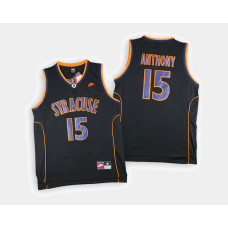 Syracuse Orange #15 Carmelo Anthony Black Alternate College Basketball Jersey