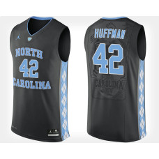 North Carolina Tar Heels #42 Brandon Huffman Black Alternate College Basketball Jersey
