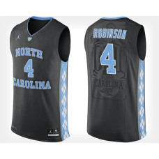 North Carolina Tar Heels #4 Brandon Robinson Black Alternate College Basketball Jersey