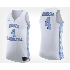 North Carolina Tar Heels #4 Brandon Robinson White Road College Basketball Jersey