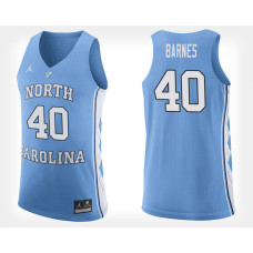 North Carolina Tar Heels #40 Harrison Barnes Light Blue Home College Basketball Jersey
