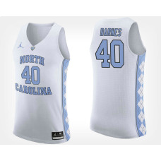 North Carolina Tar Heels #40 Harrison Barnes White College Basketball Jersey