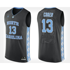 North Carolina Tar Heels #13 Kanler Coker Black College Basketball Jersey