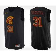 USC Trojans #31 Nick Rakocevic Black Alternate College Basketball Jersey