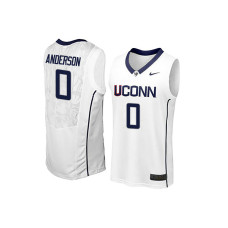 UConn Huskies Antwoine Anderson Home White Jersey
