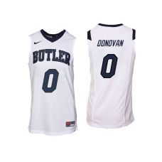 Butler Bulldogs #0 Campbell Donovan White College Basketball Jersey