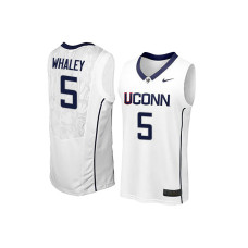 UConn Huskies Isaiah Whaley Home White Jersey