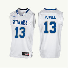 Seton Hall Pirates #13 Myles Powell White College Basketball Jersey