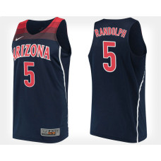 Arizona Wildcats #5 Brandon Randolph Navy Alternate College Basketball Jersey