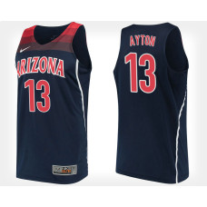 Arizona Wildcats #13 Deandre Ayton Navy Alternate College Basketball Jersey