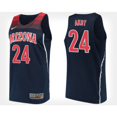 Arizona Wildcats #24 Emmanuel Akot Navy Alternate College Basketball Jersey