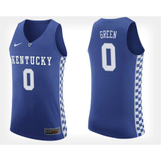 Kentucky Wildcats #0 Quade Green Blue College Basketball Jersey