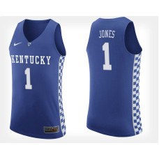 Kentucky Wildcats #1 Sacha Killeya-Jones Blue Home College Basketball Jersey