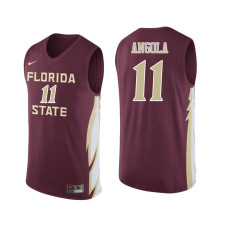 Florida State Seminoles #11 Braian Angola wine College Basketball Jersey