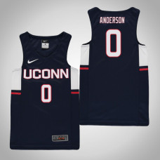 Youth Navy Uconn Huskies #0 Antwoine Anderson Jersey