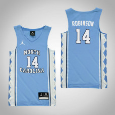 Youth Light Blue North Carolina Tar Heels #14 Brandon Robinson Jersey