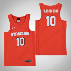 Youth Syracuse Orange #10 Howard Washington Orange College Basketball Jersey