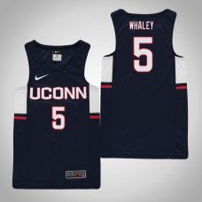 Youth Navy Uconn Huskies #5 Isaiah Whaley Jersey