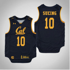 Youth California Golden Bears #10 Justice Sueing Navy College Basketball Jersey