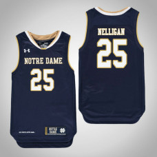 Youth Notre Dame Fighting Irish #25 Liam Nelligan Navy College Basketball Jersey