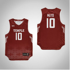 Youth Red Temple Owls #10 Nicolette Mayo Jersey