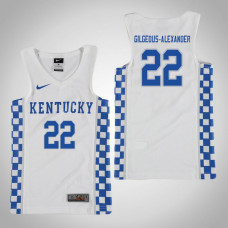 Youth Kentucky Wildcats #22 Shai Gilgeous-Alexander White College Basketball Jersey