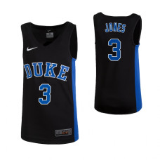 Youth Black Duke Blue Devils #3 Tre Jones Jersey