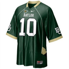 Kid's Baylor Bears #10 Robert Griffin III Green With Pro Combat Authentic College Football Jersey
