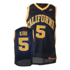 California Golden Bears #5 Jason Kidd Blue Authentic College Basketball Jersey