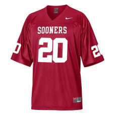 Oklahoma Sooners #20 Billy Sims Red Replica College Football Jersey