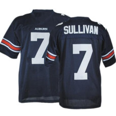Auburn Tigers #7 Pat Sullivan Blue Throwback Authentic College Football Jersey
