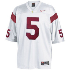USC Trojans #5 Reggie Bush White Authentic College Football Jersey