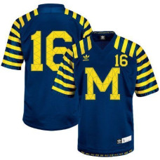 Kid's Michigan Wolverines #16 Denard Robinson Blue Under The Lights Authentic College Football Jerseys