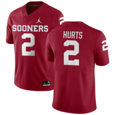 Youth Oklahoma Sooners #2 Jalen Hurts Stitched Crimson College Football Jersey