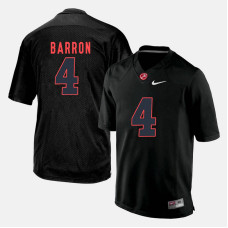 Alabama Crimson Tide #4 Mark Barron Black College Football Jersey