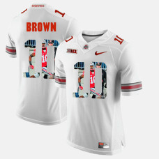 Ohio State Buckeyes #10 CaCorey Brown White College Football Jersey