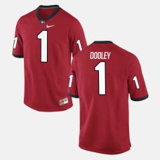 Georgia Bulldogs #1 Vince Dooley Red College Football GAME Jersey