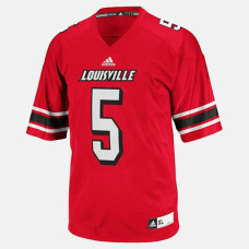 Louisville Cardinals #5 Teddy Bridgewater Red College Football Jersey