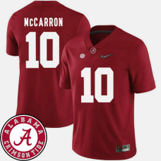 Alabama Crimson Tide #10 AJ McCarron Crimson College Football Jersey