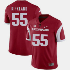 Arkansas Razorbacks #55 Denver Kirkland Cardinal College Football GAME Jersey