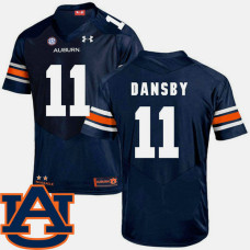 Auburn Tigers #11 Karlos Dansby Navy College Football Jersey