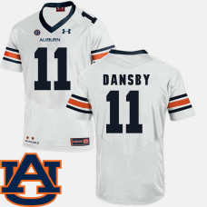 Auburn Tigers #11 Karlos Dansby White College Football Jersey